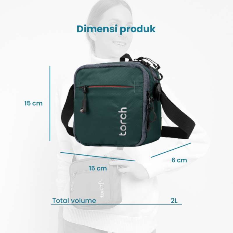 Promo Torch Tas Selempang Bahu Pria Wanita - Sling Bag Travel Pouch