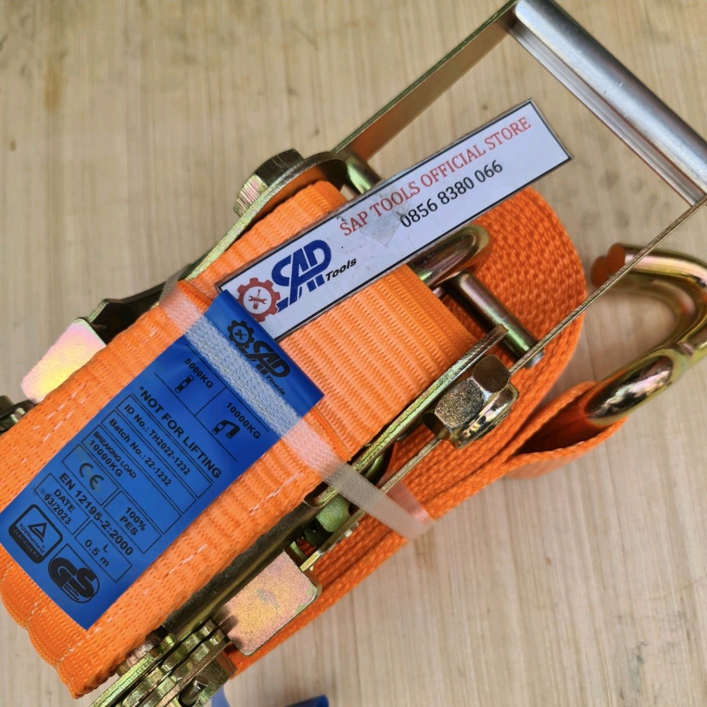 Jual ratchet tie down 2 inch 15m TALI PENGIKAT BARANG TRACK BELT cargo