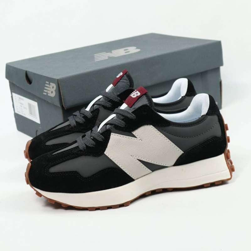 SEPATU NEW BALANCE 327 MOONBEAM BLACK GREY WHITE GUM
