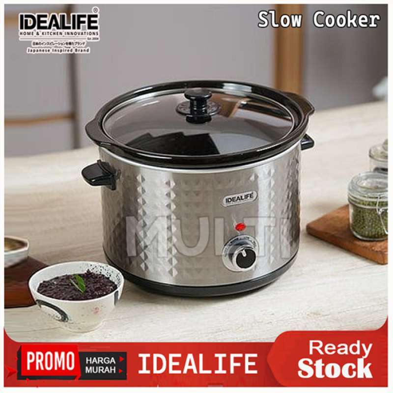 Slow Cooker Idealife IL-325 IL-350 Multifungsi Low Watt