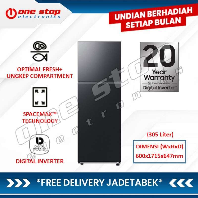 Jual [garansi Resmi] Samsung Rt31cg5420b1se / Rt31 Kulkas 2 Pintu W
