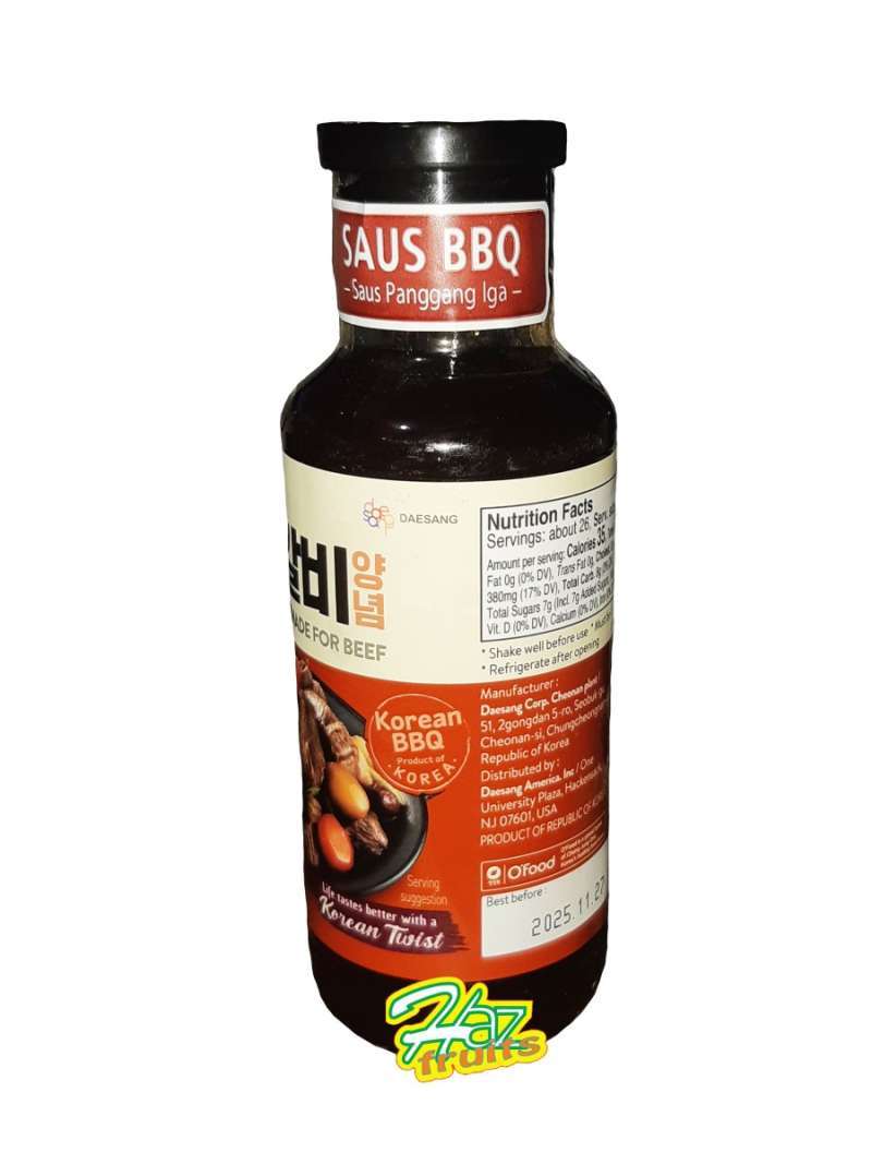 Beef Galbi Marinade|Saus Bbq|Saus Panggang Iga 500gr