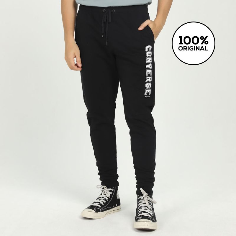 Promo Converse Standard Fit All Star Single Screen Print Pant Converse Jogger Black Conup2043001 M Diskon 30 Di Seller Converse Official Store Gudang Blibli Blibli