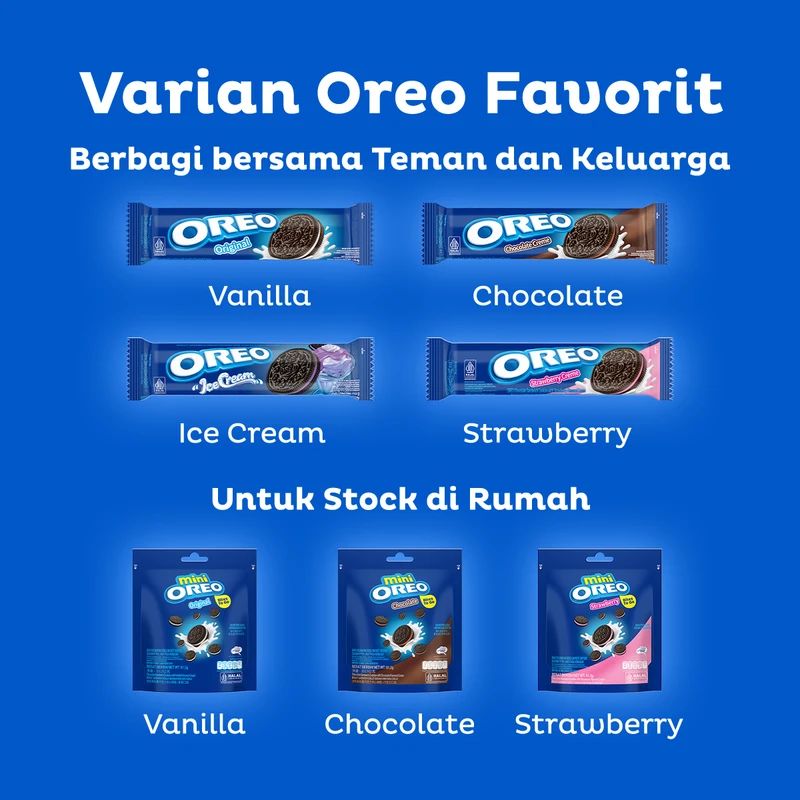 Promo Oreo Biskuit Strawberry Cream Regular [105 G] Halal Diskon 11% Di ...