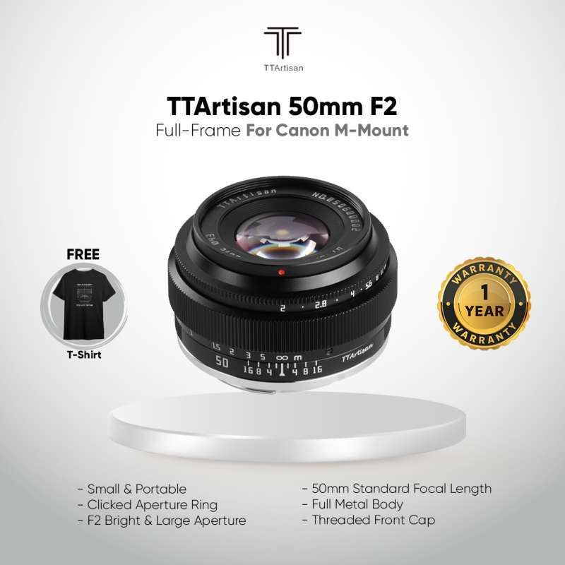 Promo TTArtisan 50mm F2.0 Lens for Full Frame Camera Diskon 5% di