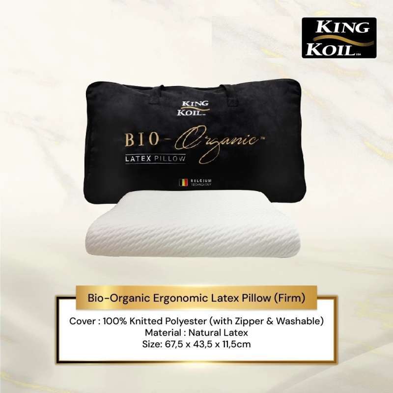 King koil Bio Organic Ergonomic Latex pillow bantal lateks