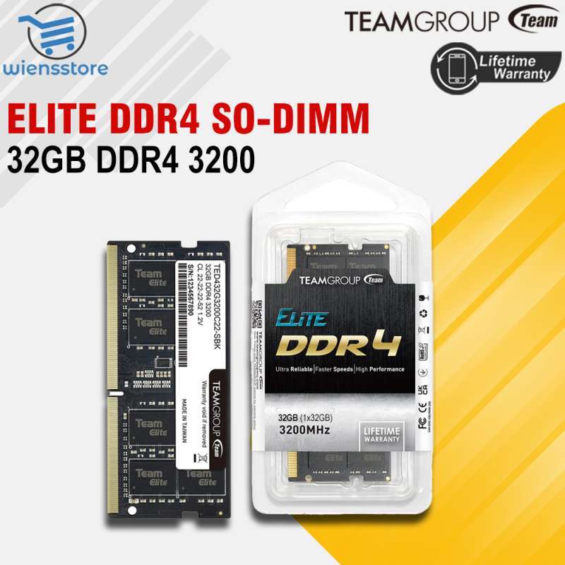 Computer Ram 32g Ddr4 TEAMGROUP Elite 32GB DDR4 PC 3200 Sodimm Ram