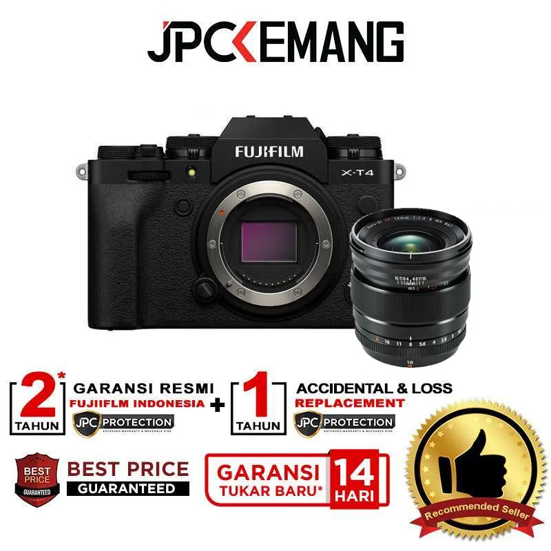 Promo JPC KEMANG Fujifilm XT4 Fuji X-T4+XF 16mm F1.4 R WR GARANSI