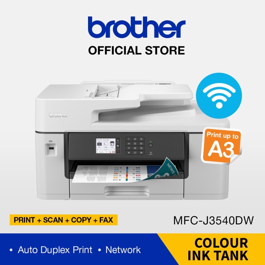 Jual Brother MFCJ3540DW A3 Size Wireless MultiFunction Inktank