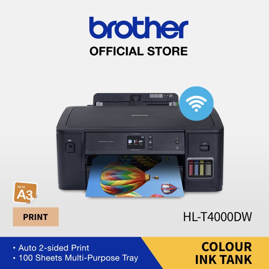 Promo Brother Hlt4000dw A3 Inktank Wireless Printer With Automatic