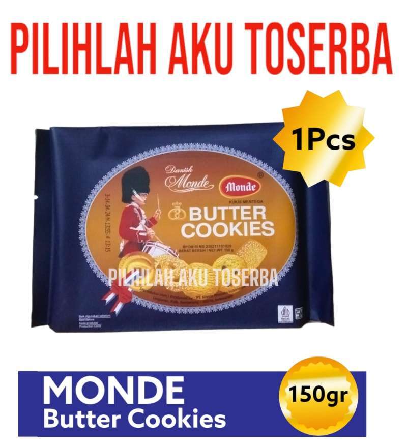 Promo Biskuit Monde Butter Cookies 150 Gr - ( Harga 1 Pcs ) Diskon 14% ...