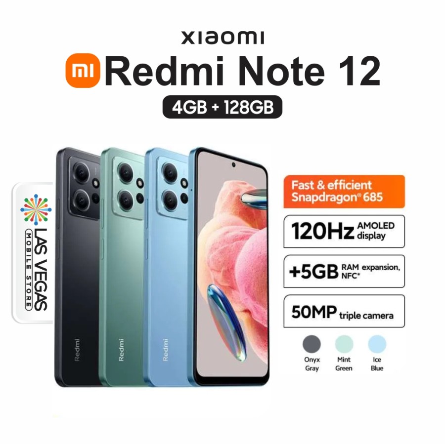 Jual Xiaomi Redmi Note 12 NFC 4GB/128GB - Garansi Resmi - Gray di ...