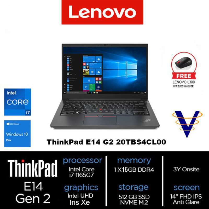 Lenovo ThinkBook 14 G2 ITL – I7-1165G7, 16GB RAM, 512GB SSD, Touchscreen, Win11 PRO