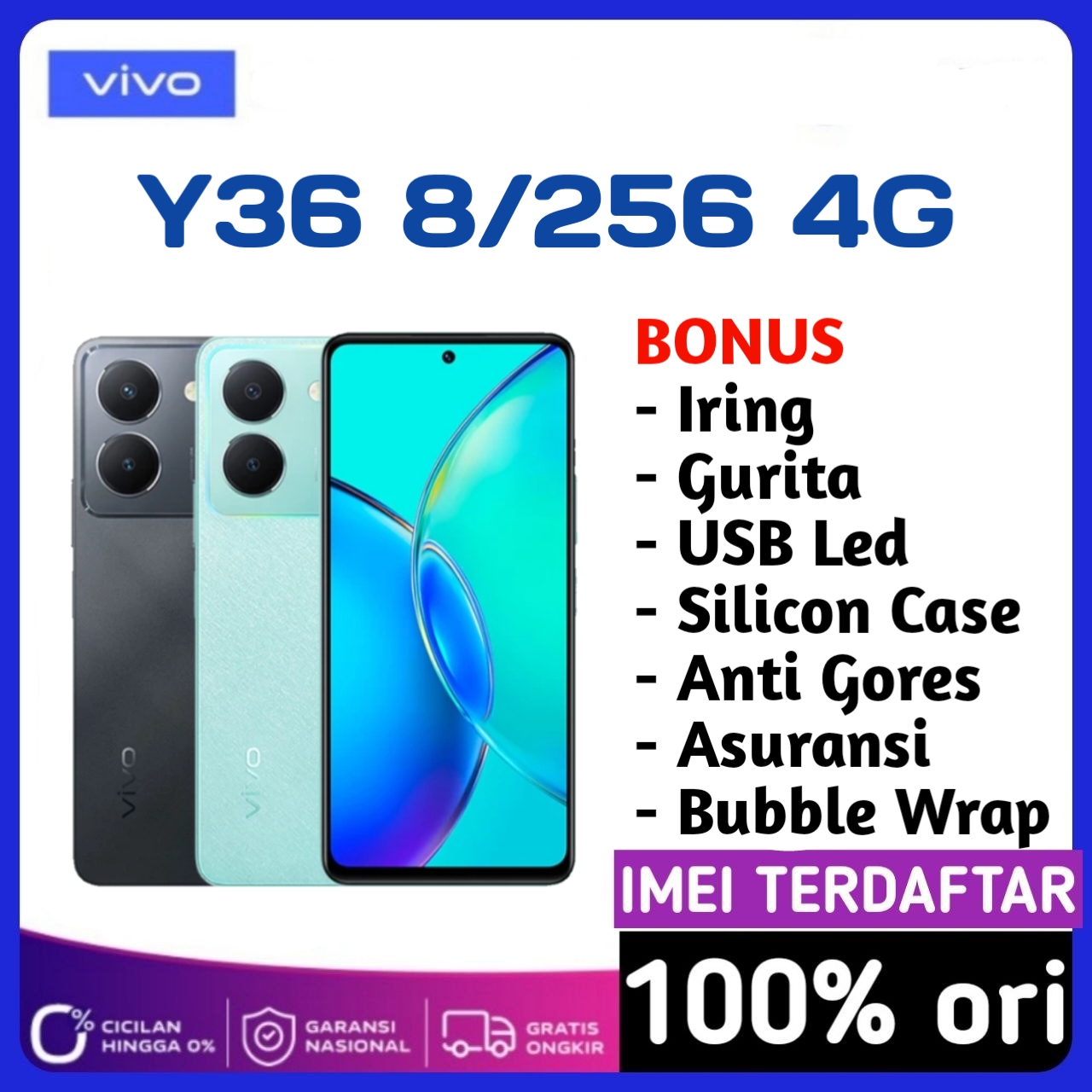 Jual Vivo Y36 8/256 Gb Garansi Resmi 1 Tahun Di Seller Bigboss Shop ...