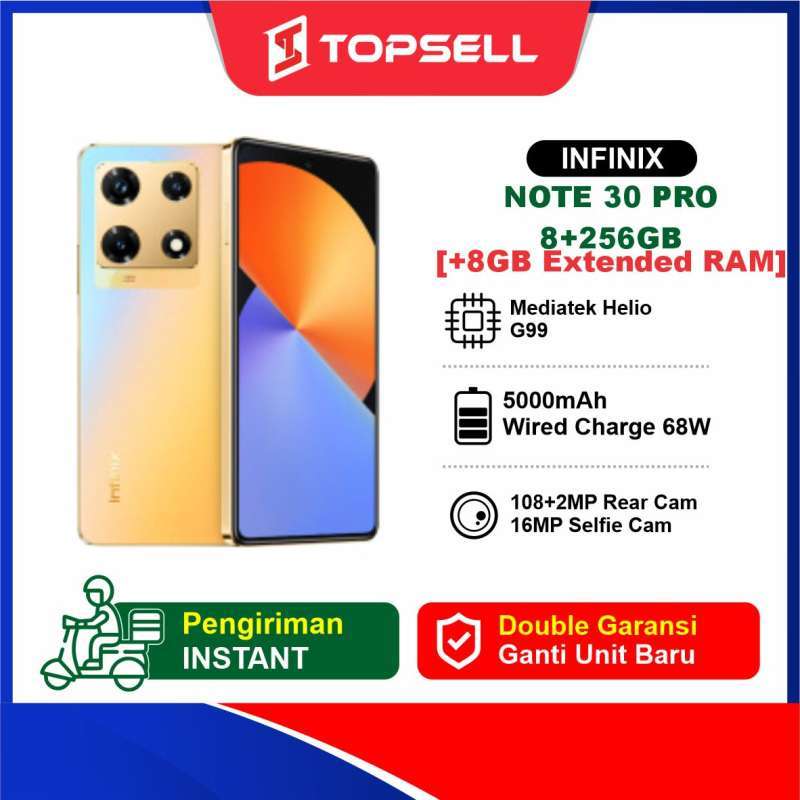 Jual Infinix Note 30 Pro Nfc 8/256gb [+8gb Extended Ram] Original ...