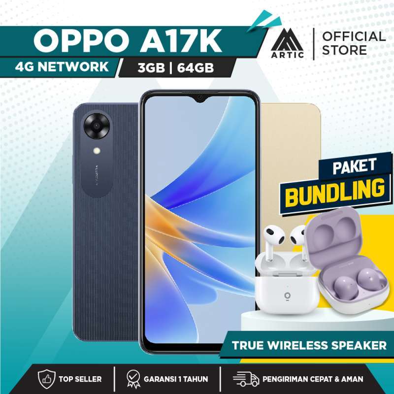Jual Oppo A17k 3/64 Ram 3 Rom 64 Gb 3gb 64gb Bundling Tws Olike Oh-t7 ...