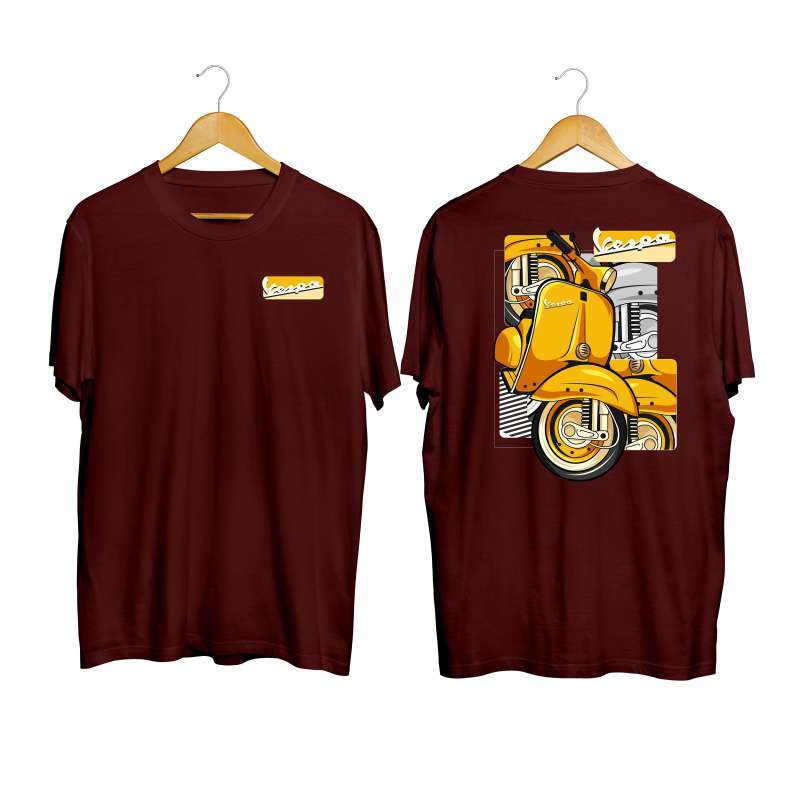 Promo Fpc ID Kaos Distro Vespa Cotton Combed Premium Baju Jumbo