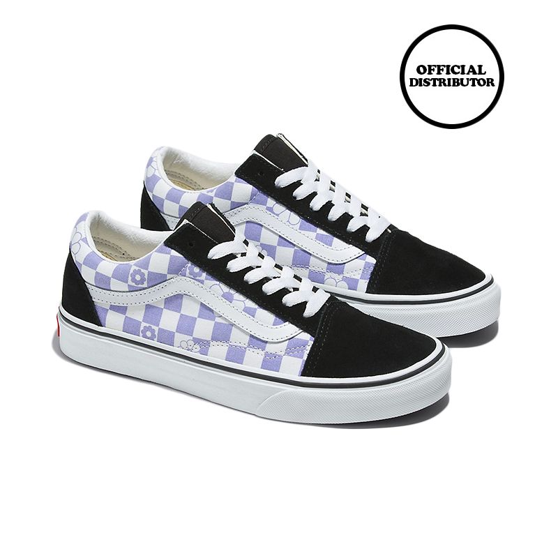 Jual Vans Old Skool Sepatu Sneakers Floral Check Lavender black Di Seller Vans Women Official Store Gudang Blibli Blibli