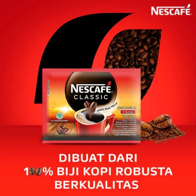 NESTLE NESCAFE CLASSIC 2gr BAG 60pc Coffee kopi by Nestle Profesional