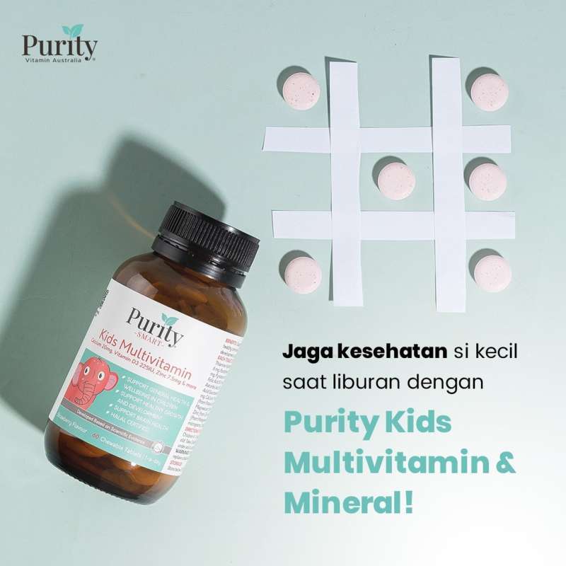 Jual Purity Smart Kids Multivitamin Anak Vitamin A B C Folic Acid