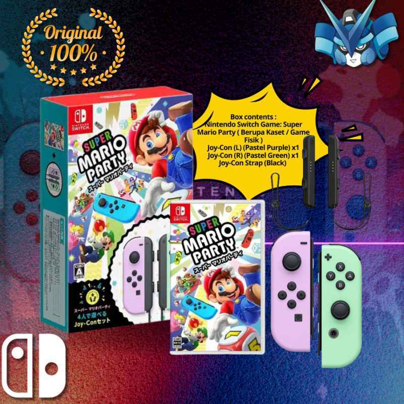Jual Nintendo Switch Super Mario Party Joycon Bundle Plus Joy