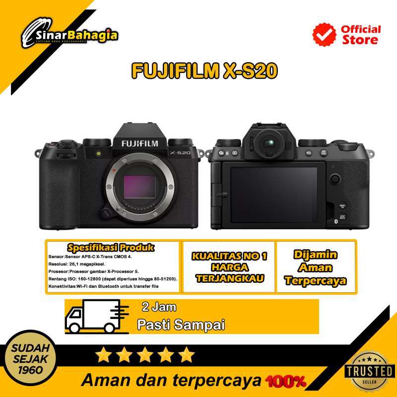 Promo Fujifilm X-s20 Diskon 2% Di Seller Sinar Bahagia Flagship