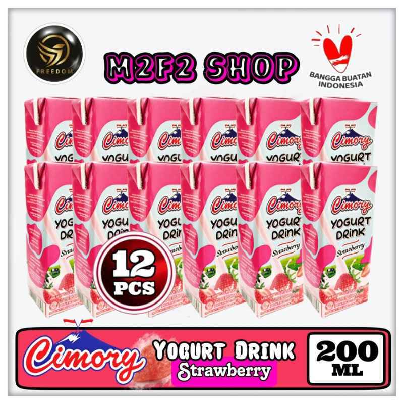 Promo Yogurt Cimory Drink Strawberry Kotak Uht Stroberi 200 Ml