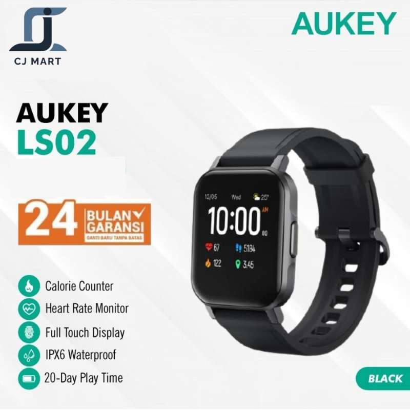 Promo Smartwatch Aukey LS02 Fitnes Tracker 12 Activity BLACK 500911