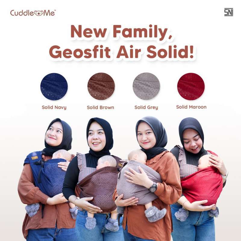 M Shape Ring Sling Cuddle Me CuddleMe Gendongan Bayi Geos Fit Air
