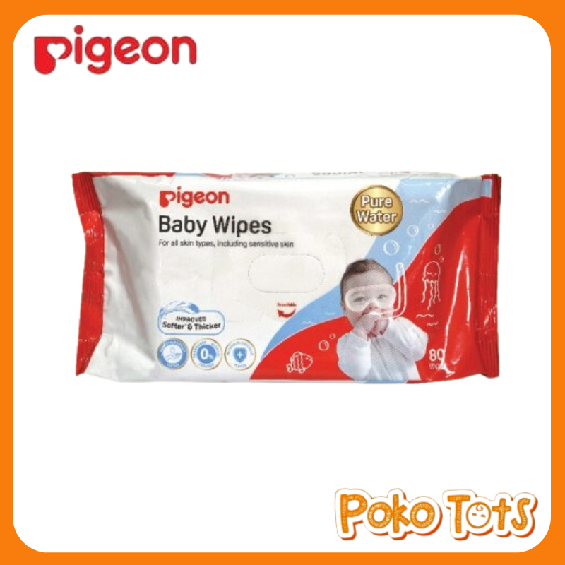 Jual Pigeon Baby Wipes Pure Water 82s Tissue Basah 82 Lembar