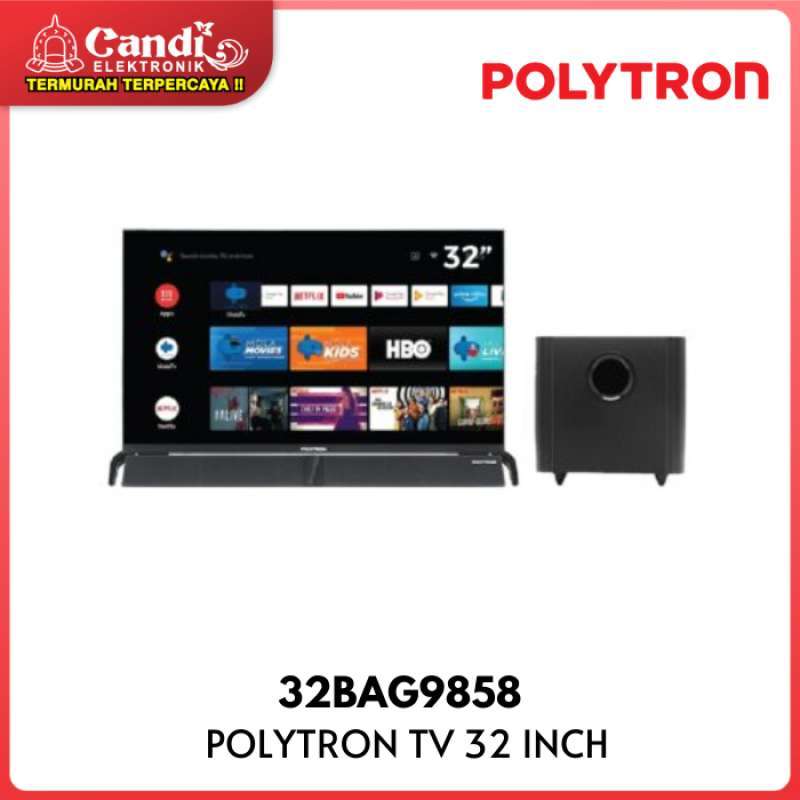 POLYTRON Smart Cinemax Soundbar TV 32 Inch 32BAG9858