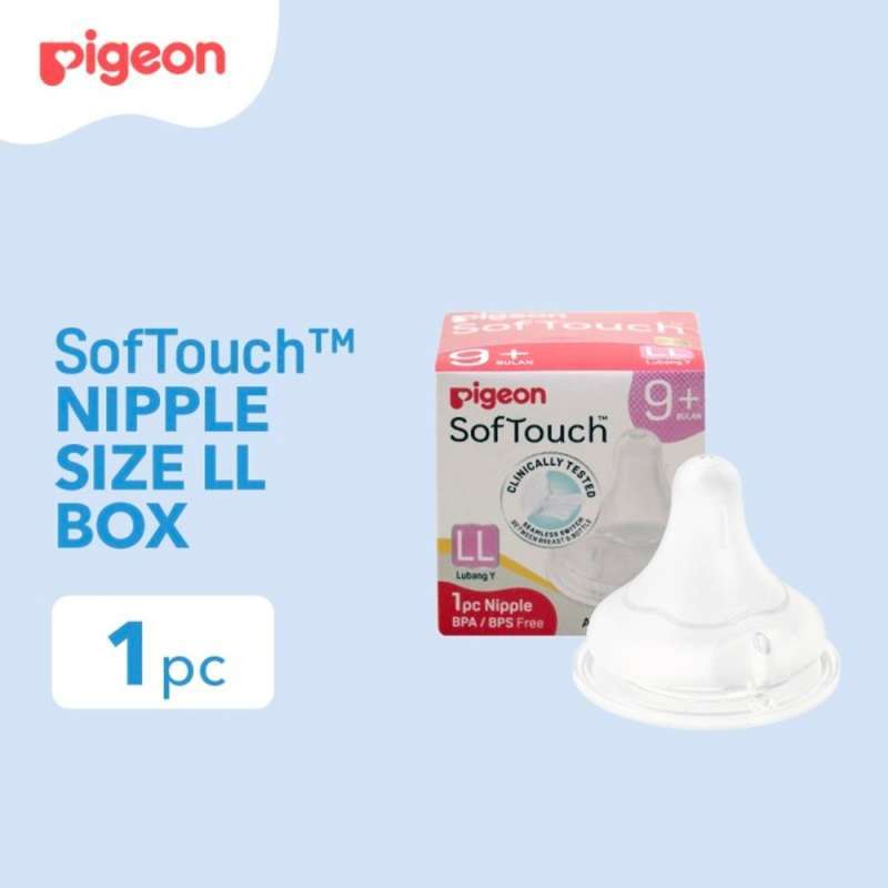 Pigeon Peristaltic Plus Nipple Size LL for Wide Neck Bottle 1pcs