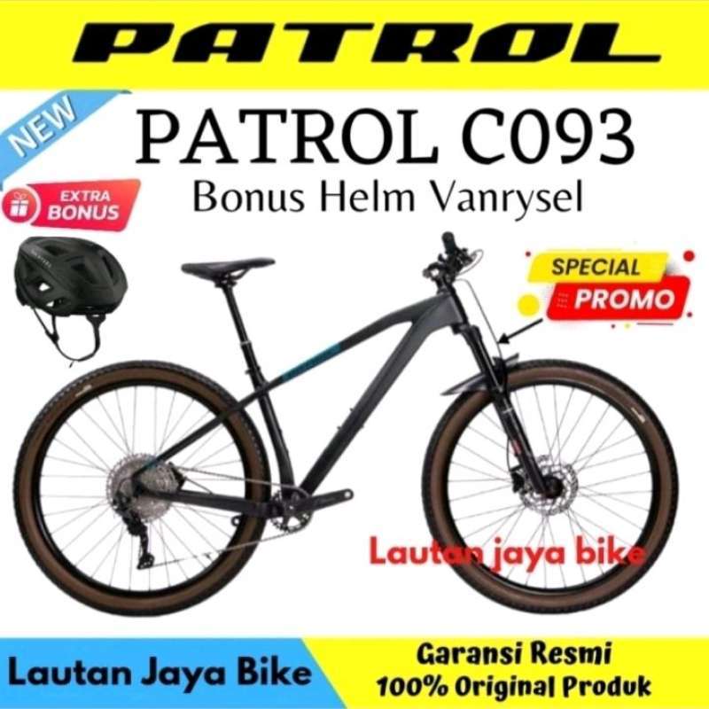 SEPEDA 29 MTB PATROL C093 Crow Black Frame Carbon