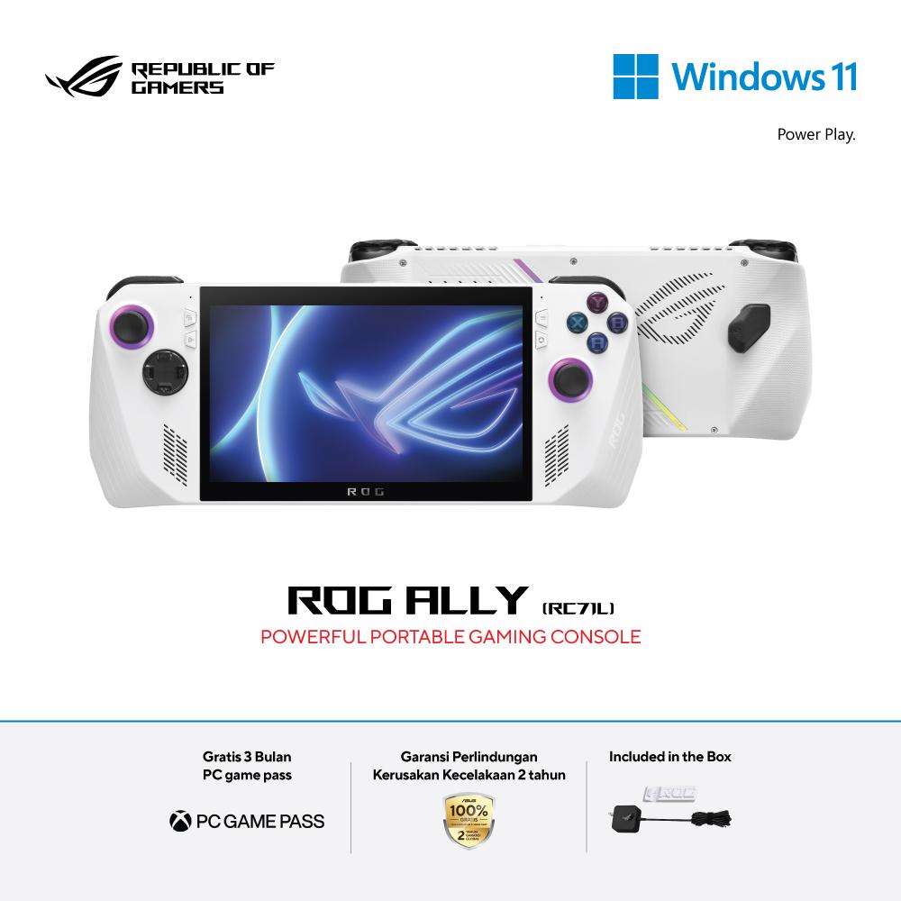 ASUS ROG Ally Windows 11 gaming handheld with 7″ FHD 120Hz display, Ryzen Z1  / Z1 Extreme, 16GB RAM starts at $599