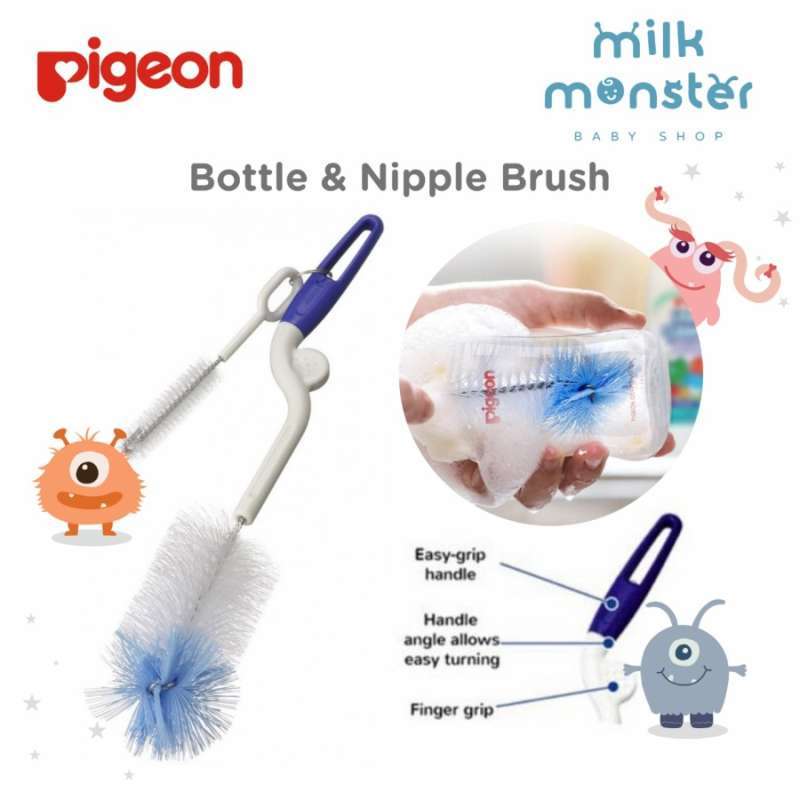 PIGEON BOTTLE NIPPLE BRUSH ALAT PEMBERSIH BOTOL SUSU