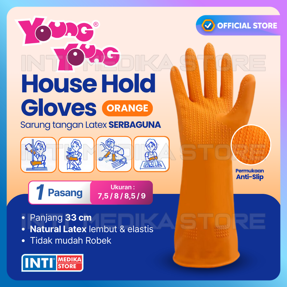 Promo Young Young House Hold Gloves Sarung Tangan Industri