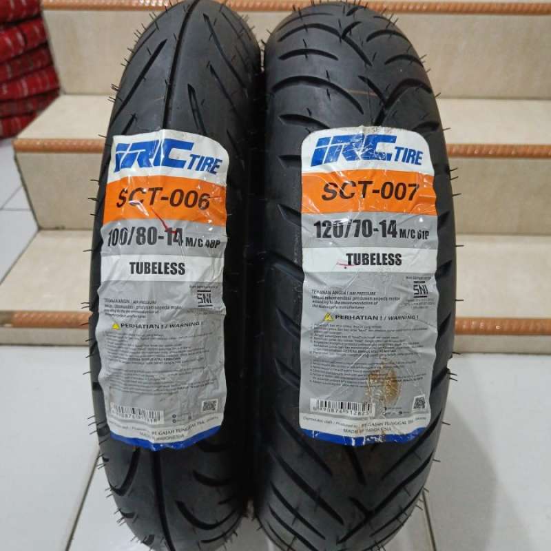 Promo Paket Ban Motor Honda Pcx // Irc Sct-006 100/80-irc Sct-007