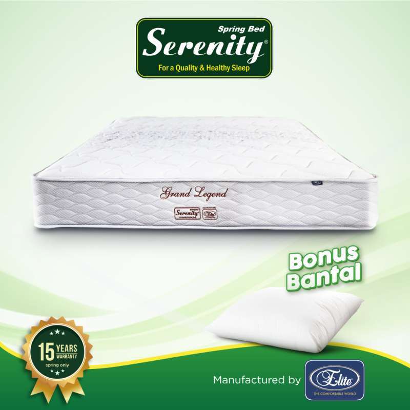Promo Serenity By Elite Springbed Kasur Grand Legend New Edition 200 X 200 Diskon 68 Di