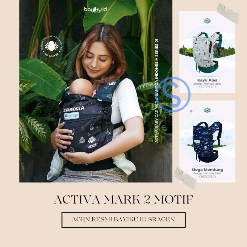 Jual Activa Mark 2 Motif Gendongan Newborn Ssc Mshape Bayikuid Bangga