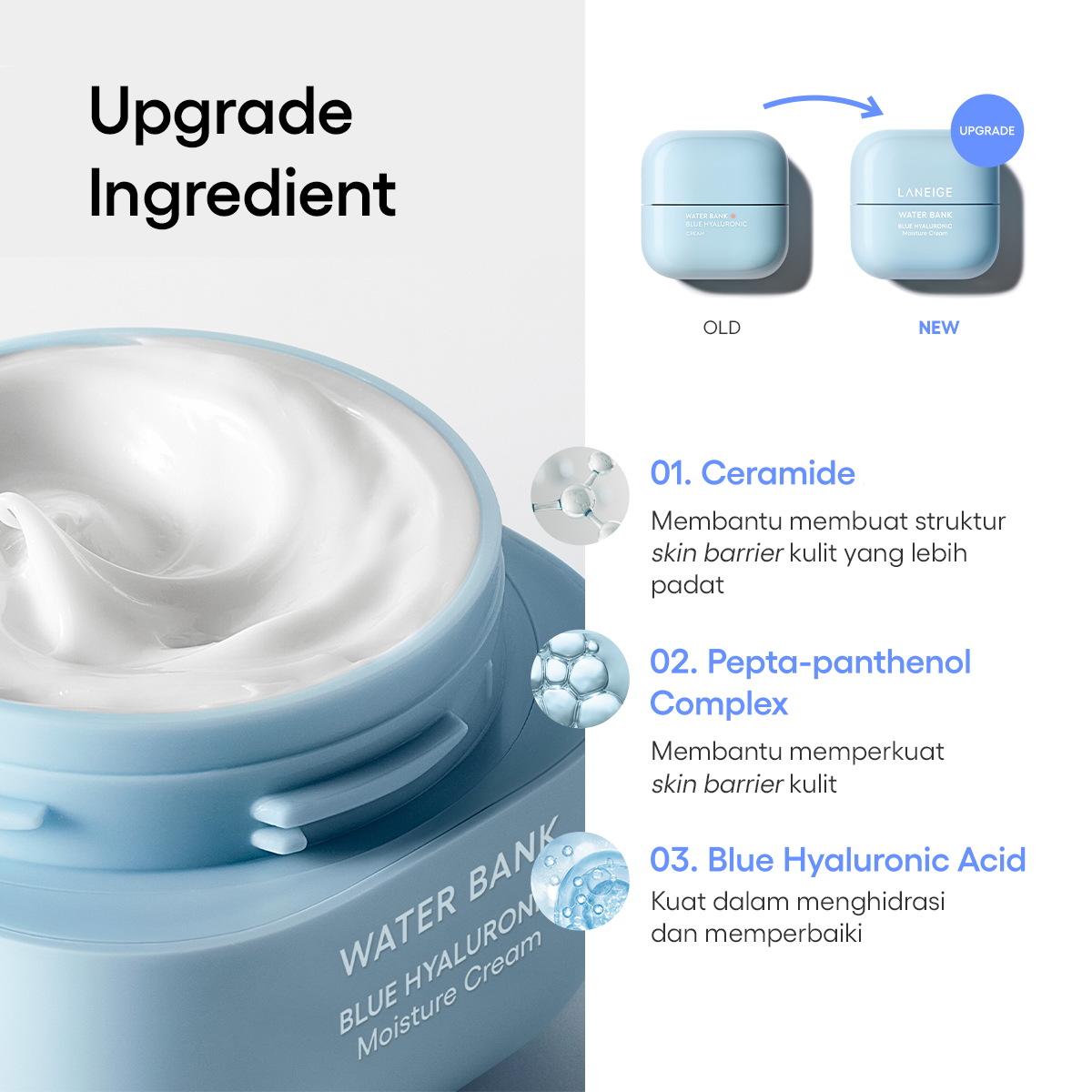 Promo Laneige Waterbank Blue Ha Moisture Cream 50ml Diskon 10% Di ...