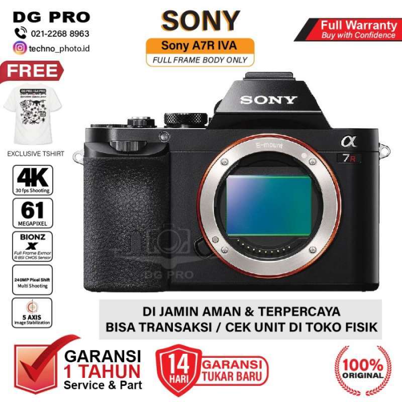 Sony A7R IVA Body Only Alpha A7RIV A Sony A7R IV A A7RIVA RESMI