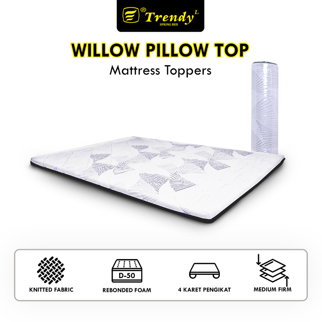 Promo Trendy Willow Pillow Top 5 Cm Mattress Toppers Busa Rebonded