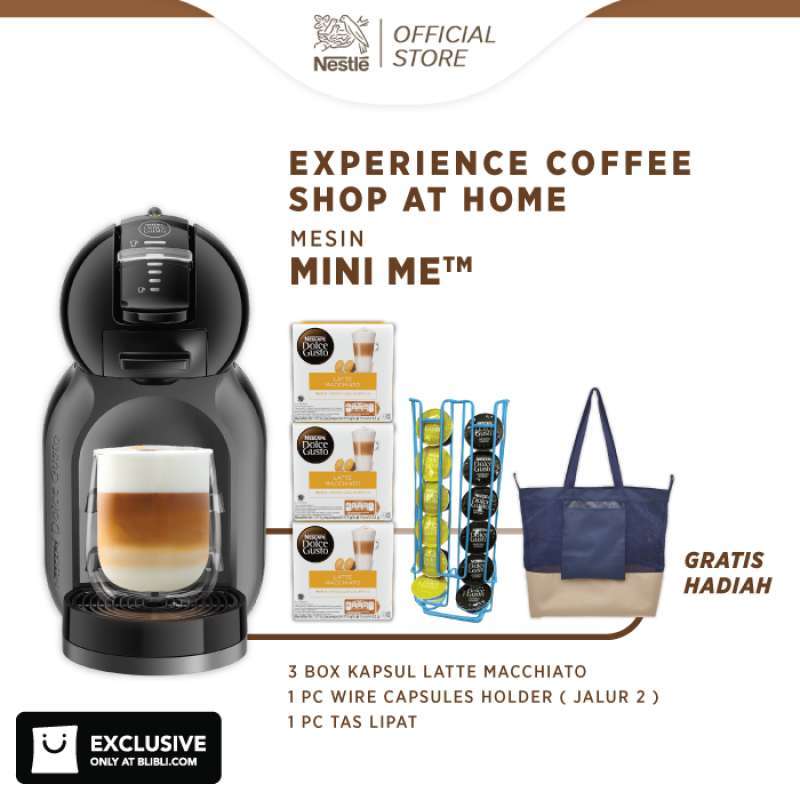 Jual Nescafe Dolce Gusto Mini Me Piano + 3 box Capsules Latte Macchiato