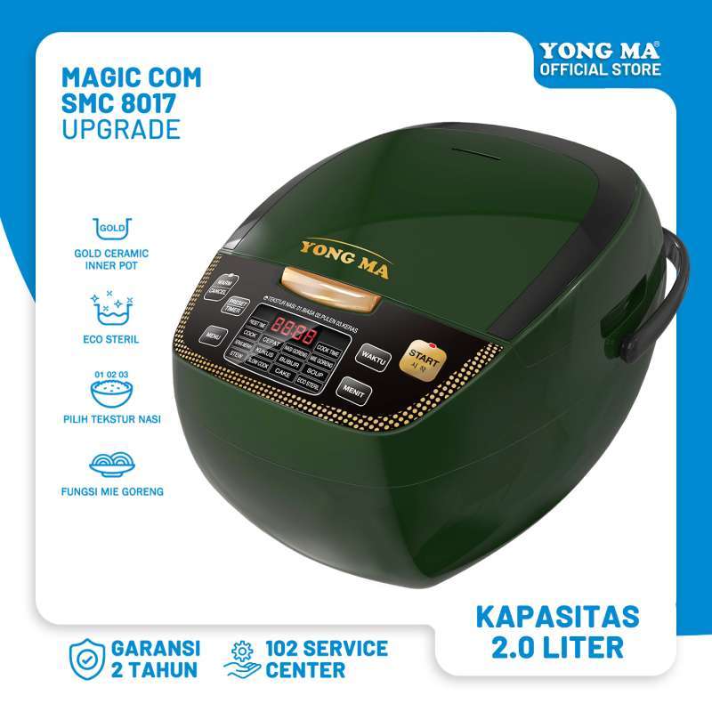 Promo Yong Ma Magic Com SMC 8017N Digital Rice Cooker [2 L / Green