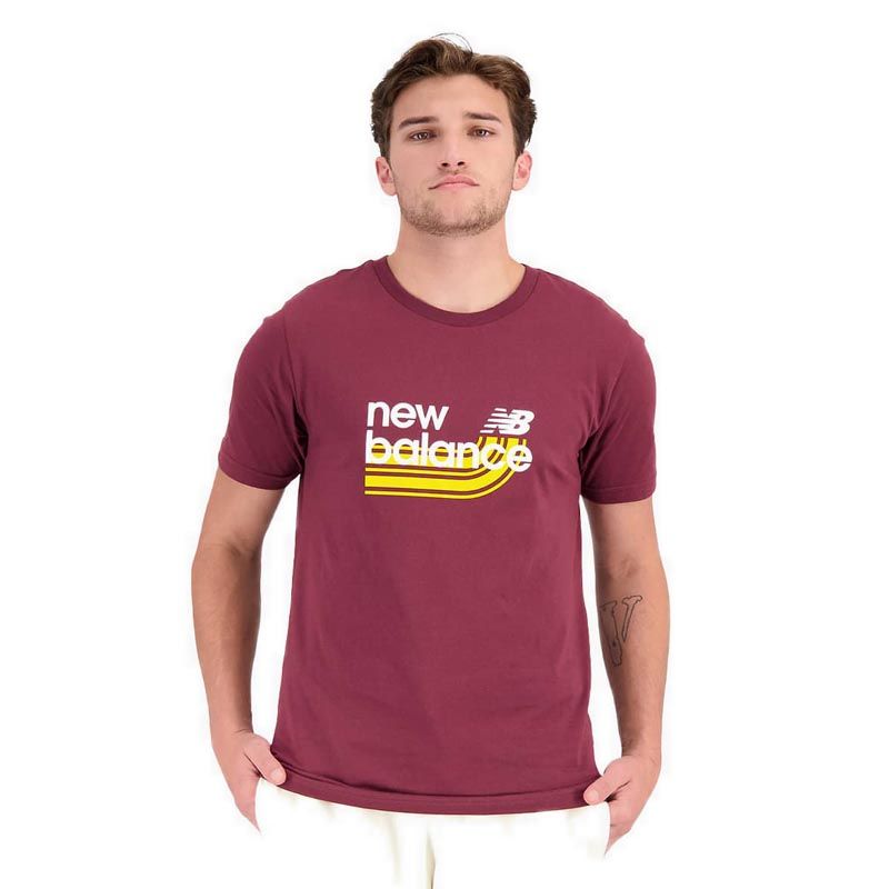 Crew Neck Burgundy New Balance Mens Buy New Balance Mens Logo