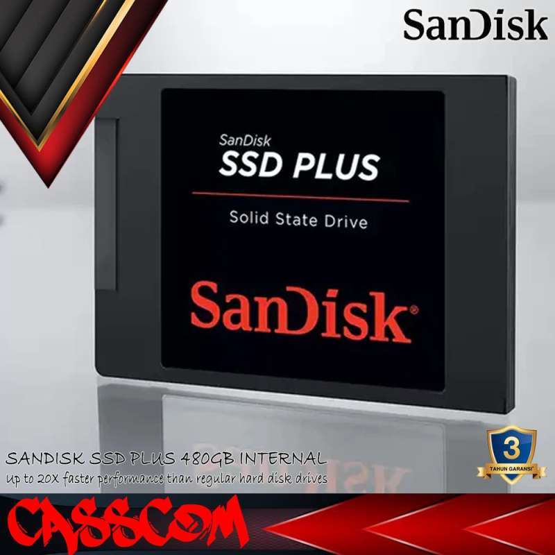 Jual Ssd Sandisk Plus 480gb Sdssda-480g-g26 Di Seller Casscom