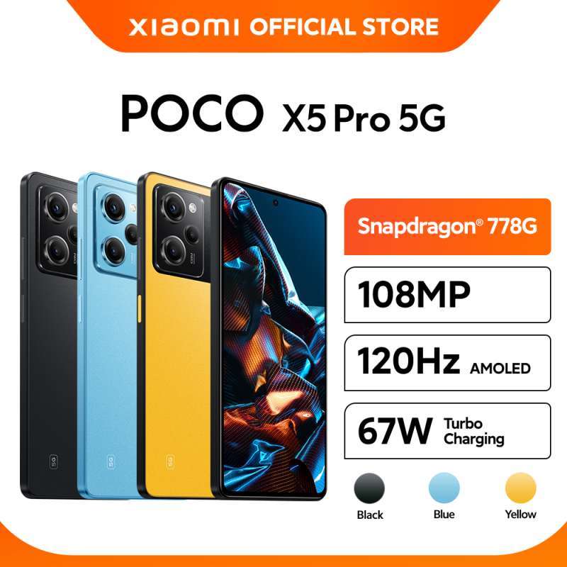 Jual Official Xiaomi Poco X5 Pro 5g (6gb+5gb/128gb) | (8gb+5gb/256gb ...