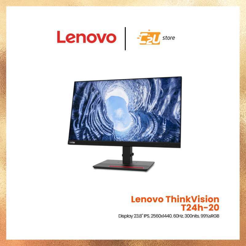 Jual Lenovo Thinkvision T24h-20 [23.8/ips/2560x1440/60hz/300nits] Di ...