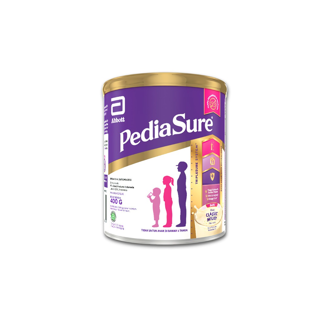 Jual PEDIASURE COMPLETE TRPLSURE CLASSIC MILKY [400 G] di Seller ...
