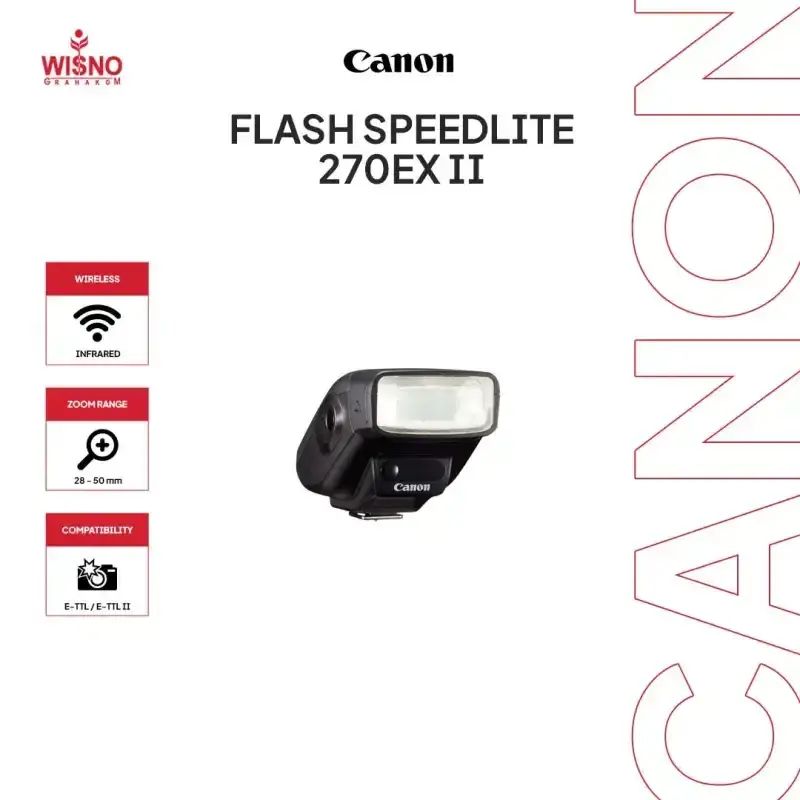 Flash Canon Speedlite 270EX II - Ouvert Jamais Utilisé - Comme Neuf